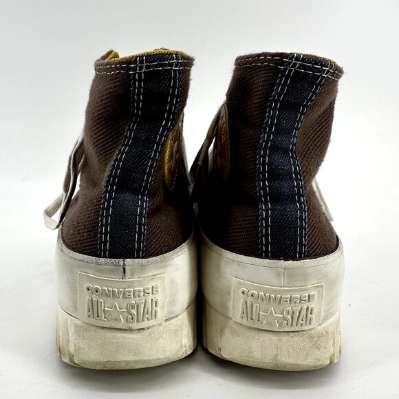 Converse Chuck Taylor All Star Lugged 2.0 Sneaker Squirrel Denim Brown M7 W9 - Picture 5 of 7